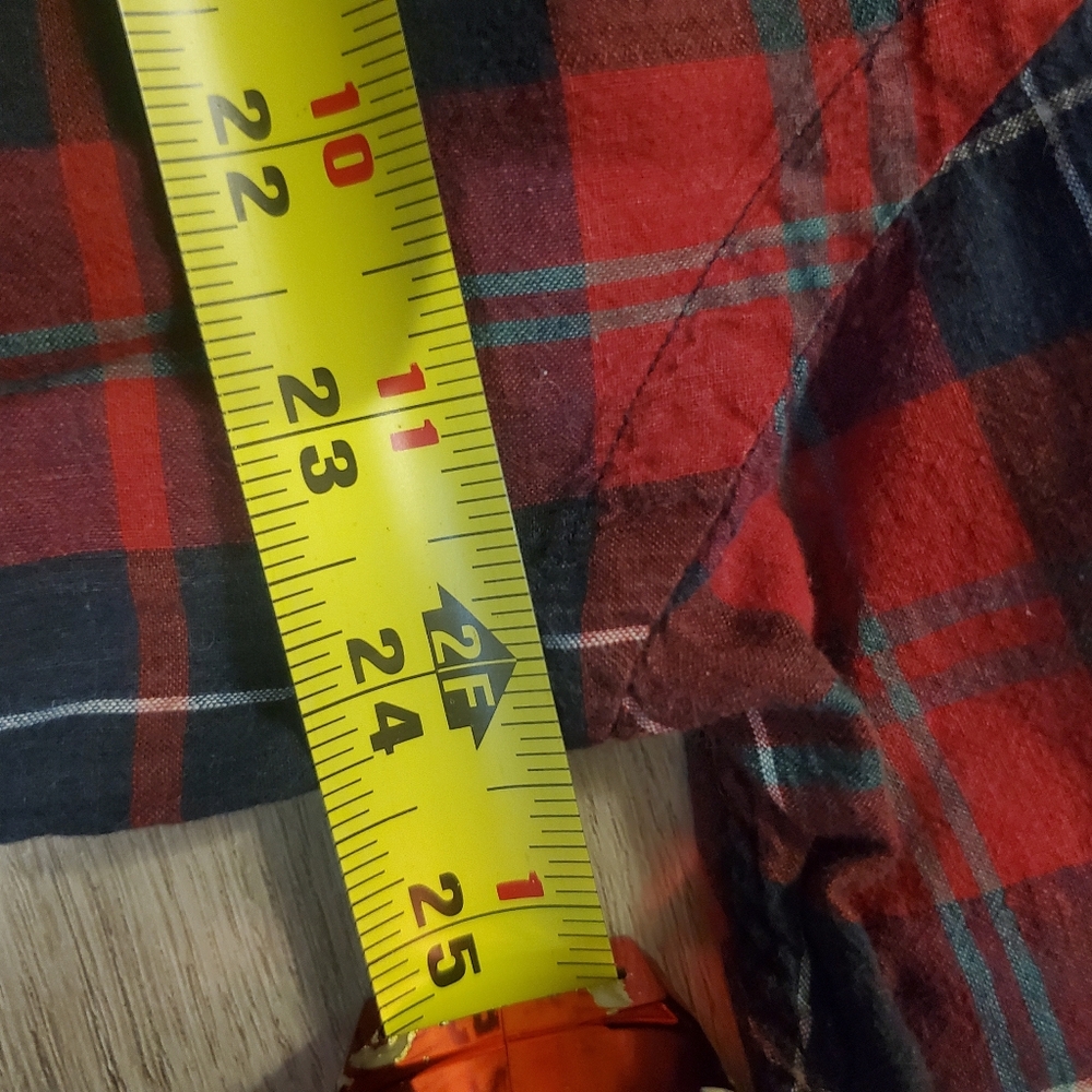 Ralph Lauren Blaire Shirt Mens Large Red Plaid Button Front Cotton Long Sleeve - Picture 5 of 8